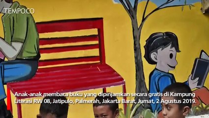 Aktivitas Anak-anak di Kampung Literasi Jatipulo