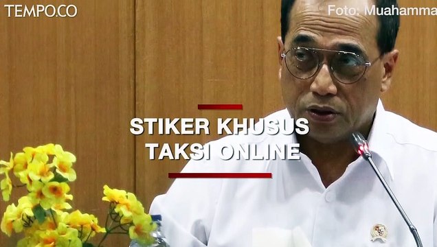 Menhub Minta Stiker Khusus Agar Taksi Online Masuk Ganjil-Genap