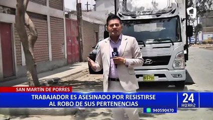 SMP: hombre muere baleado por resistirse a un robo cuando salía de su trabajo