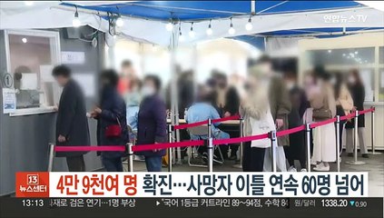 4만 9천여 명 확진…사망자 이틀 연속 60명 대