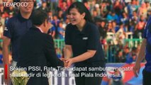 Hadir di Final Piala Indonesia, Ratu Tisha Disoraki Suporter PSM