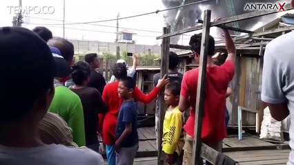 Kilang Pertamina RU V Balikpapan Terbakar