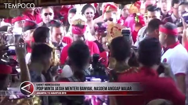 PDIP Minta Jatah Menteri Banyak, Nasdem: Kita Serahkan ke Jokowi