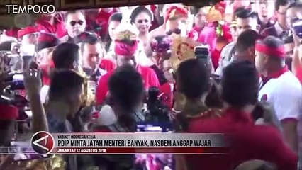 PDIP Minta Jatah Menteri Banyak, Nasdem: Kita Serahkan ke Jokowi
