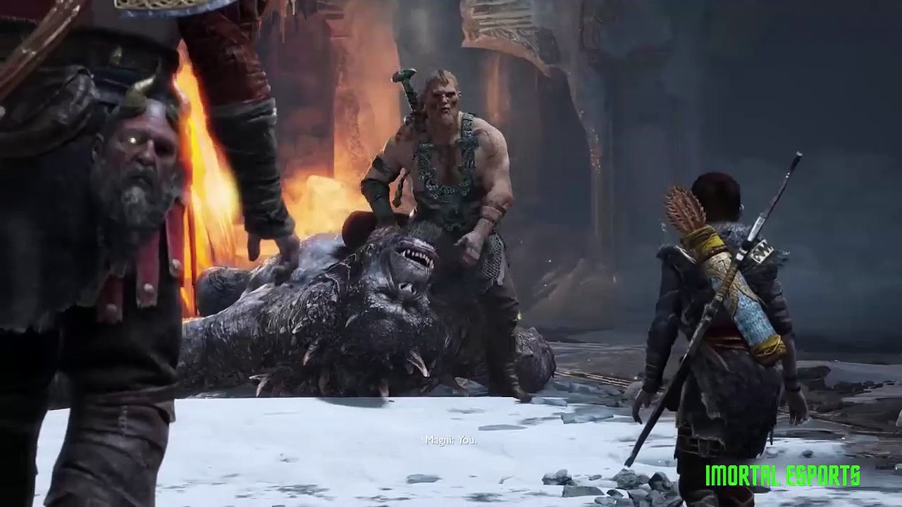 Kratos Destroys Thor His Norse Gods Scene 4K ULTRA HD - GOD OF WAR RAGNAROK