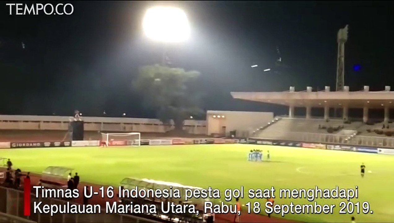 Pesta Gol, Timnas U-16 Indonesia Tekuk Kepulauan Mariana Utara 15-1