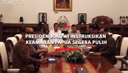 Presiden Jokowi Instruksikan Keamanan Papua Segera Pulih