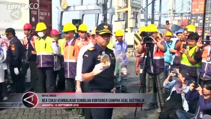 Bea Cukai Kembalikan 9 Kontainer Limbah B3 ke Australia
