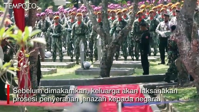 TNI dan Polri Gelar Gladi Bersih Pemakaman Habibie di Kalibata