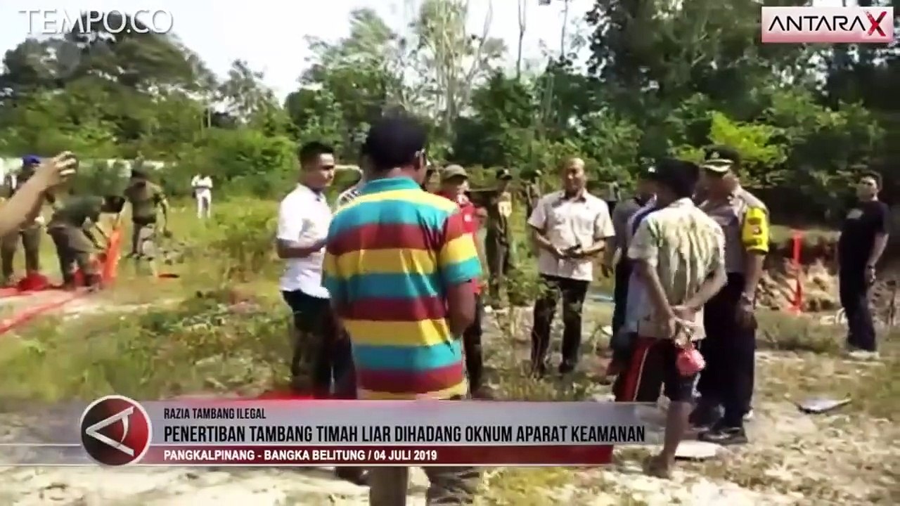 Penertiban Tambang Timah Ilegal Dihadang Oknum Keamanan