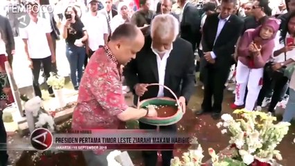Xanana Gusmao Ziarah ke Makam BJ Habibie