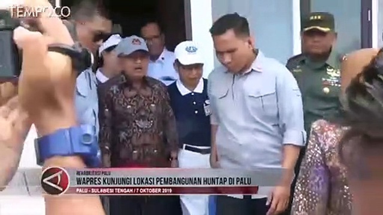 Setahun Tsunami Palu, JK Kunjungi Pembangunan Hunian Tetap