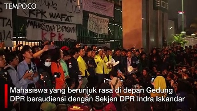 Hasil audiensi mahasiswa dengan Sekjen DPR RI
