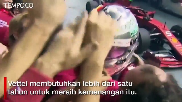 F1 GP Singapura 2019, Sebastian Vettel Juara