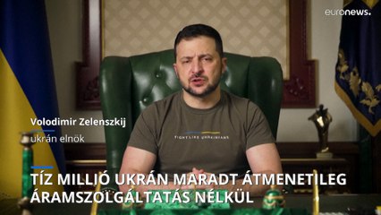 Ukrajna: 10 millióan lehetnek, akik áram nélkül maradtak