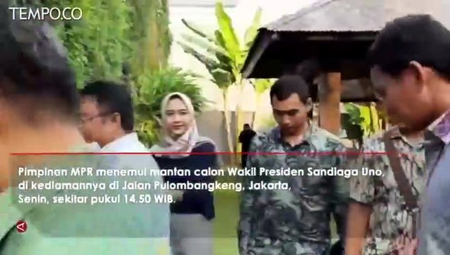 Undang ke Pelantikan Presiden, Pimpinan MPR Temui Sandiaga Uno