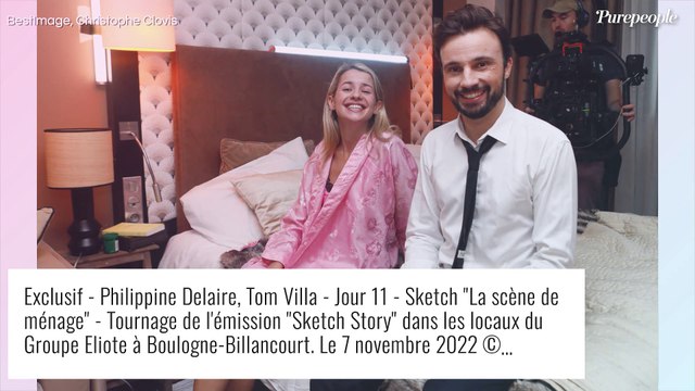 Florent Peyre et sa compagne Virginie Stref, Willy Rovelli en prof délirant... les stars de l'humour dans Sketch Story