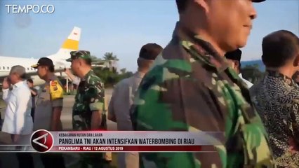 Waterbombing Diintensifkan Kurangi Kebakaran Hutan di Riau