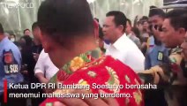 Momen Ketua DPR Bambang Soesatyo Kena Gas Air Mata