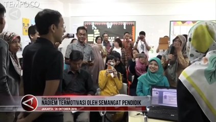 Saat Mendikbud Nadiem Makarim Termotivasi Semangat Pengajar