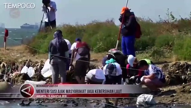 Aksi Hadap Laut, Menteri Susi Ingatkan Agar Jaga Pantai dan Laut