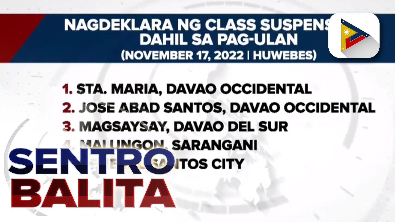 Dalawa, naiulat na nasawi sa Malalag, Davao del Sur dahil sa malawakang pagbaha at landslides