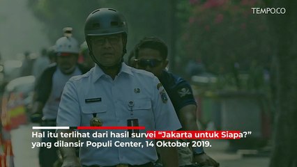 Survei 2 Tahun Gubernur Anies Baswedan, Tingkat Kepuasan Menurun