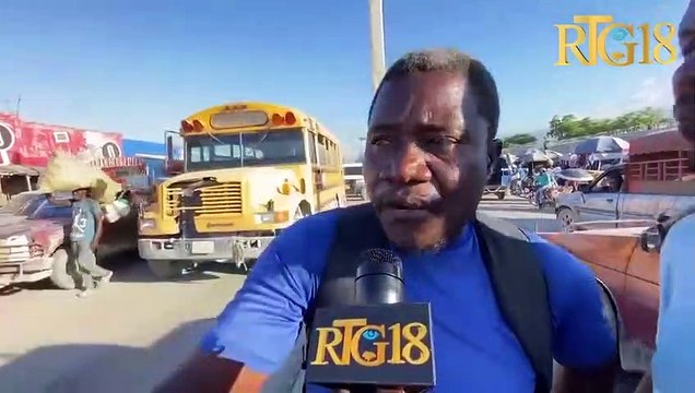 Dirijan Sendika Chofè Machin Piblik nan estasyon 3 men pwoteste kont nouvo pri kous machin yo.