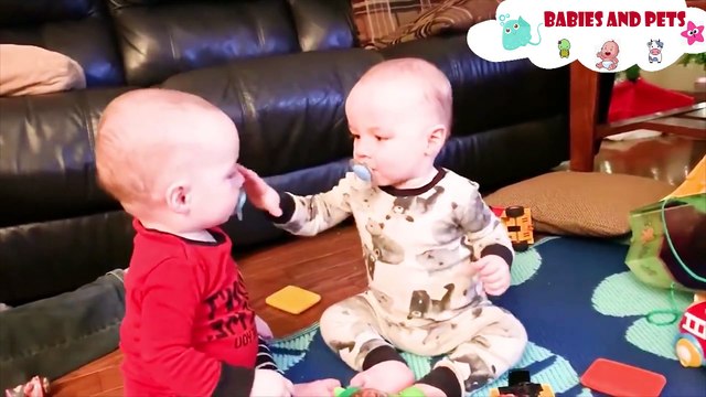 Baby Siblings Playing and Laughing Together Fun and Fails Baby Siblings Playing Together
