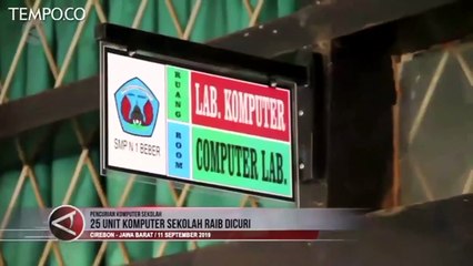 Jebol Pintu Besi, Pencuri Ambil 25 Komputer Sekolah