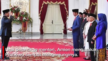 Prabowo jadi Menhan, Amien Rais: Saya Terus Pantau Anda