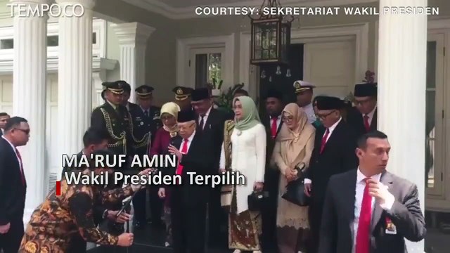 WAPRES TERPILIH MA'RUF AMIN PANJATKAN DOA