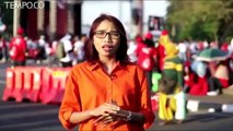 Laporan Terkini dari Panggung Perayaan Relawan Jokowi-Ma'ruf di Patung Kuda
