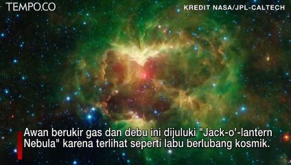 NASA Temukan Ukiran Nebula Mirip Labu Halloween di Ruang Angkasa