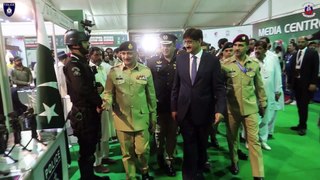 وزیر اعلیٰ سندھ سید مراد علی شاہ کا آئیڈیاز 2022 میں سندھ پولیس کی ڈسپلے کا دورہ