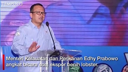 Kritik Soal Ekspor Benih Lobster, Edhy Prabowo Angkat Bicara
