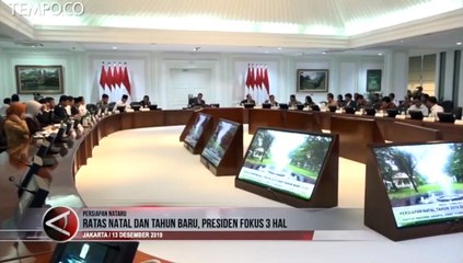Persiapan Natal dan Tahun Baru, Jokowi Fokuskan Tiga Hal Ini