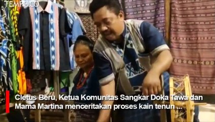 Ini Cara Perempuan dari Komunitas Sangkar Doka Tawa Flores Menenun