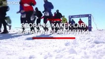 Kakek Berusia 84 Tahun Catat Rekor Lari Maraton di Antartika