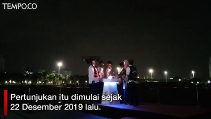 Menjelang Tahun Baru, Monas Gemerlap dengan Video Mapping
