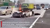 Kecelakaan Maut di Tol Trans Sumatera, 4 Tewas 2 Luka-luka