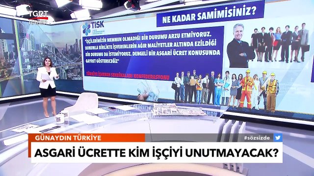 TİSK'ten Asgari Ücret Açıklaması: :Dengeli Asgari Ücret Konusunda Gayret Göstereceğiz - TGRT Haber