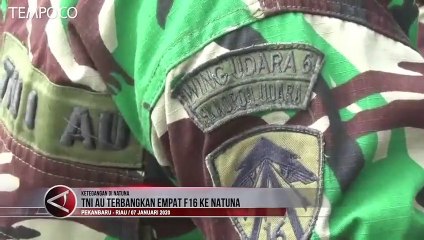 Saat Empat Pesawat Tempur F-16 Diterbangkan Langsung ke Natuna