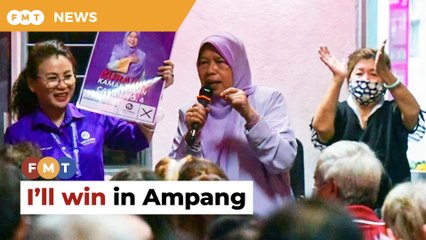Feedback on the ground suggests I’ll win in Ampang, says Zuraida