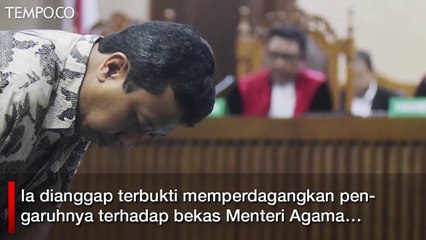Terbukti Melakukan Tindak Pidana Korupsi, Romahurmuziy Divonis 2 Tahun Penjara