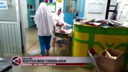 Pekalongan Diguyur Hujan Lebat, RSUD Kraton Terendam Banjir