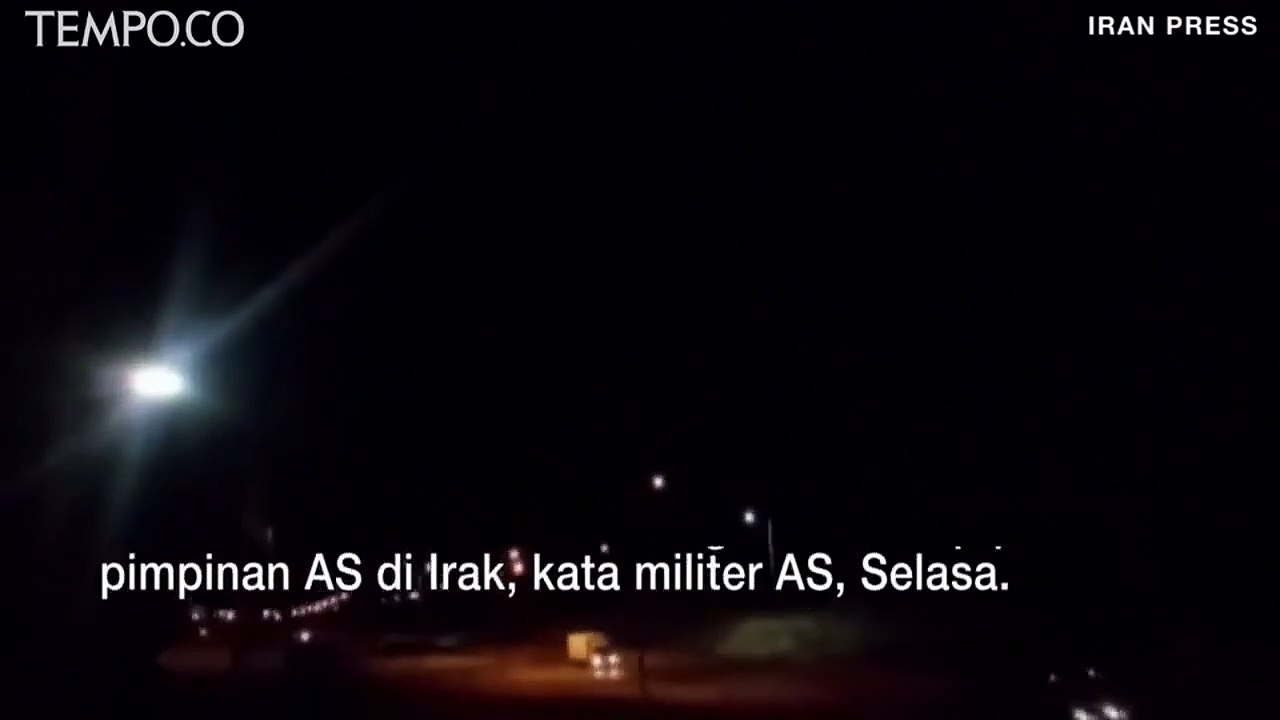 Balas Dendam Dimulai, Iran Bombardir Pangkalan Udara AS di Irak