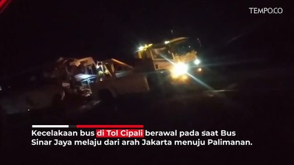 Kecelakaan Maut Bus di Tol Cipali, 7 Orang Tewas