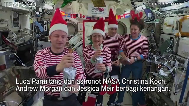 Momen Astronot Rayakan Natal di Stasiun Ruang Angkasa