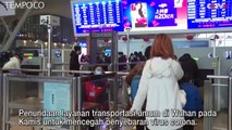 Bendung Virus Corona, Bandara dan Stasiun Kereta Wuhan Ditutup